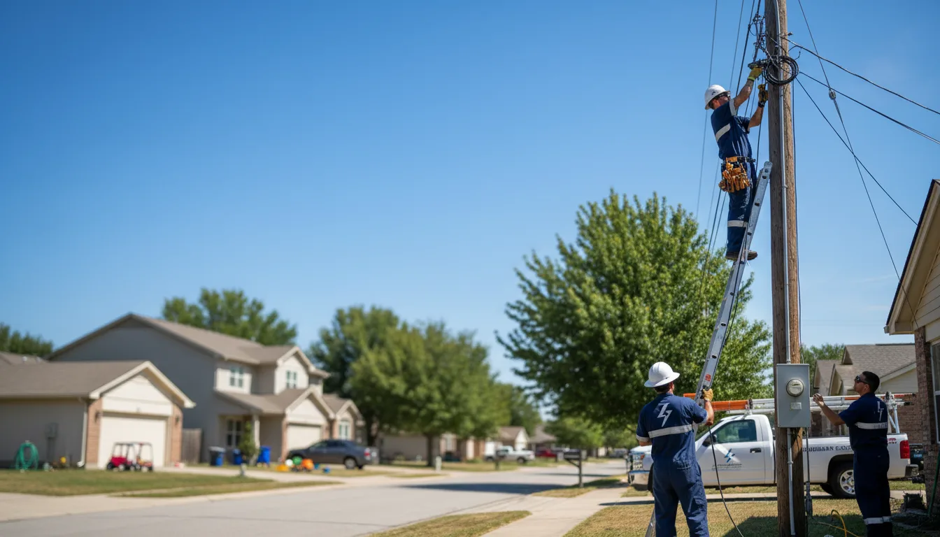 Residential electrician providing installation services in Bechtelsville, PA